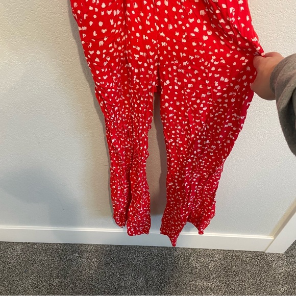 Maaji Red and White Floral Jumpsuit Women’s Size Small - Picture 7 of 14